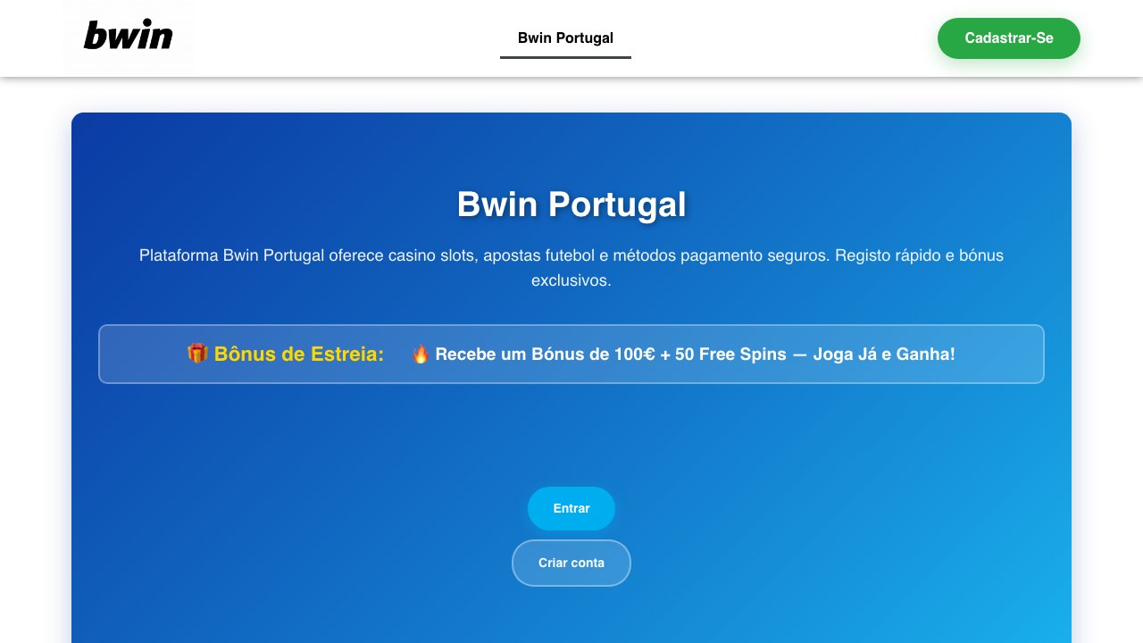 Bwin Portugal